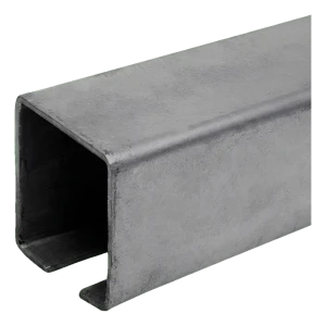 Rail de roulement en acier – profilé C pour portails coulissants 60×60 mm, longueur 6000 mm