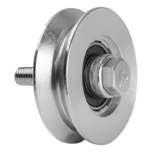 Galet de roulement portail type V PSG ø 88 mm galvanisé – capacité 250 kg