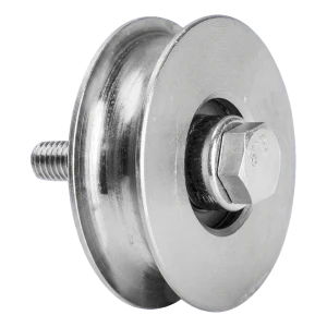 PSG galet de roulement pour portail type 'O' Ø 70 mm pour rail rond – galvanisé