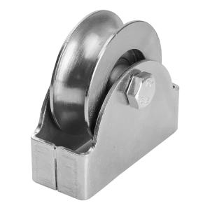 PSG roulette de portail coulissant "O" fi 88 mm pour rail rond 3/4" – galvanisée