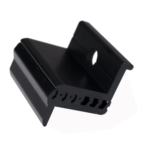 Eindklem - Verstelbaar door schuifgleuven M8 30-50mm - Geanodiseerd PV-03-21
