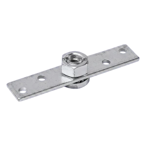 PSG plaque de montage en acier pour galets de portail coulissant 100×20 mm