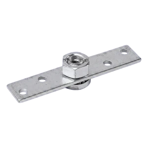 PSG plaque de montage en acier 38 pour chariot de portail coulissant 150×25 mm