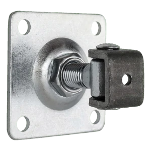 PSG charnière réglable de portail M18 avec plaque 80×80 mm galvanisée