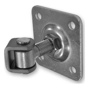 Charnière de portail réglable PSG M16 avec plaque 75×75×4 mm en acier