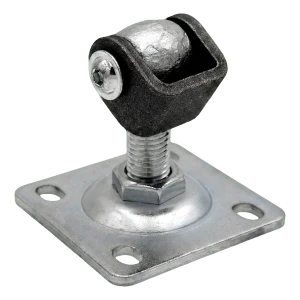 PSG charnière réglable portail avec plaque M16 galvanisé 75×75 mm