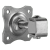 Charnière réglable de portail avec plaque décorative M16 80×80 mm acier galvanisé 001-363 (1)