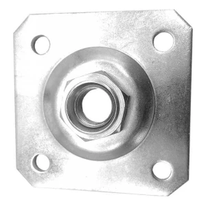 PLATER plaque décorative 100×100×4 mm pour charnière réglable M20 galvanisée