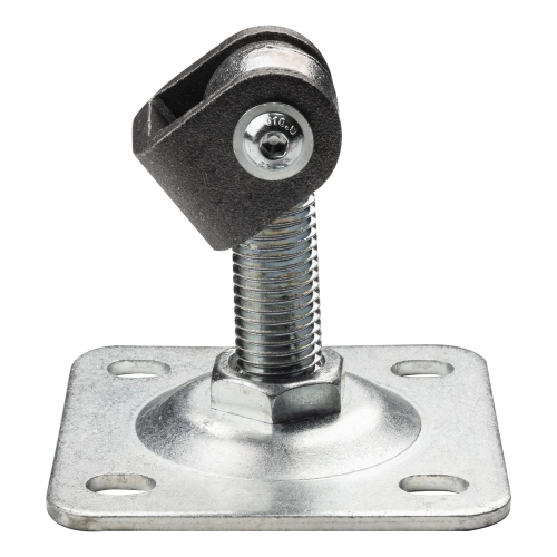 PSG charnière réglable de portail M20 avec plaque 100×100 mm galvanisée – oreille noire 001-373 (2)