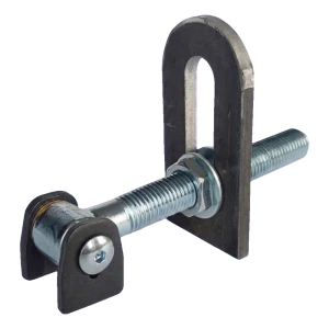 Charnière de portail réglable PSG M20 avec entretoises en laiton – angle d'ouverture 180°