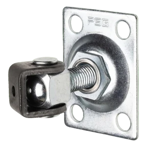 Charnière PSG réglable de portail M14 avec plaque rectangulaire 75×55 mm