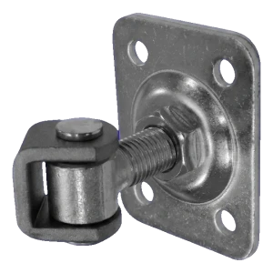 PSG verstelbaar poortscharnierM16 met rechthoekig schildje 75×55 mm