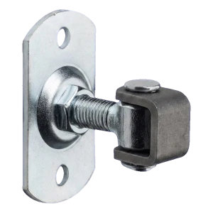 Gond de portail réglable M16 avec plaque rectangulaire 100×55×4 mm