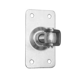 Charnière réglable de portail avec plaque rectangulaire M20 160×85 mm galvanisée