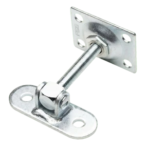 PSG charnière de portail réglable M12 avec deux plaques de fixation galvanisée