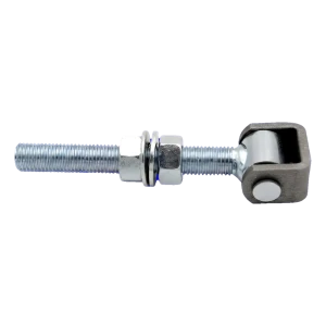 Charnière de portail en acier réglable PSG M16 avec gond – galvanisée, 150 mm