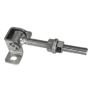 Charnière de portail réglable PSG M16 coudée L-130 en acier