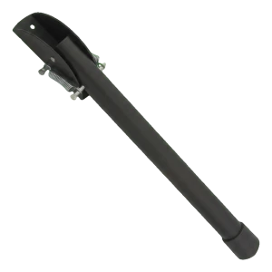 Béquille de blocage de porte en acier noir 320 mm – support à ressort pour portes et portails