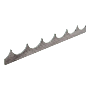 Lame anti-intrusion ondulée en acier H33 mm pour clôture – longueur 2000 mm