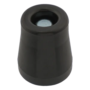 Butoir de porte en caoutchouc vissé noir ø49 mm – grand