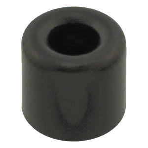 Butoir de porte en caoutchouc à visser noir Ø40 mm H28 mm