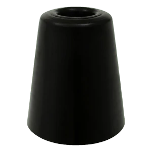 Butoir de porte au sol en caoutchouc 70 mm noir – grand, sans cheville
