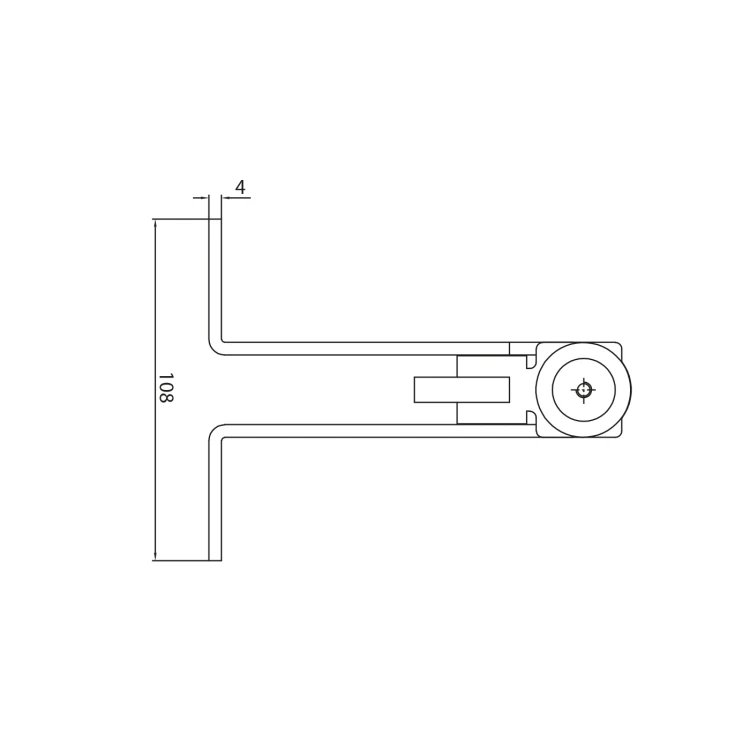 Butée réglable PSG pour portails battants avec blocage – butoir 50 mm, acier galvanisé 001-444 (3)
