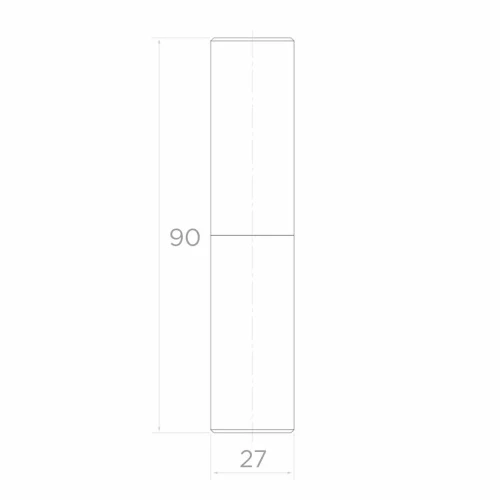 PSG charnière roulée de portail fi 27 mm – hauteur 90 mm pour portails à battant 001-475 (2)