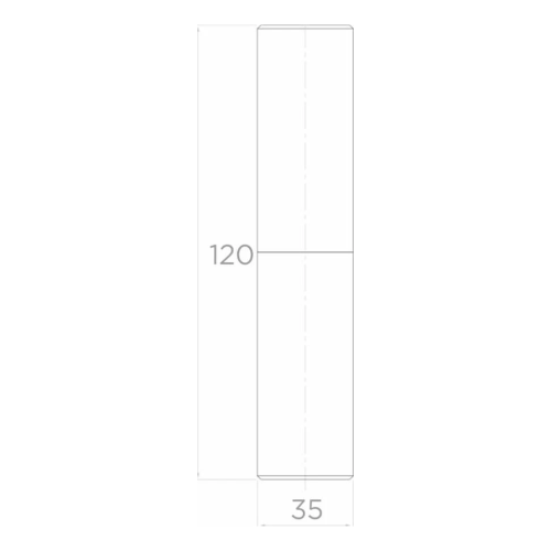 PSG zawias toczony bramowy fi 35×120 mm do bram skrzydłowych 001-482 (2)