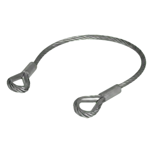 Comunello câble de sécurité pour vantail de portail en acier galvanisé 500 mm