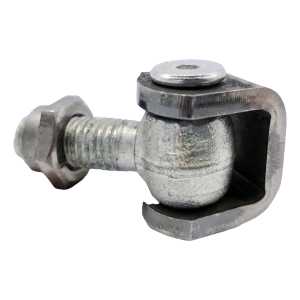 Charnière réglable PSG pour écrou à river M12 – acier galvanisé pour portillons et portails