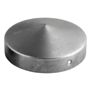Capuchon en acier rond pour poteau de clôture Fi 48 mm (1,5")