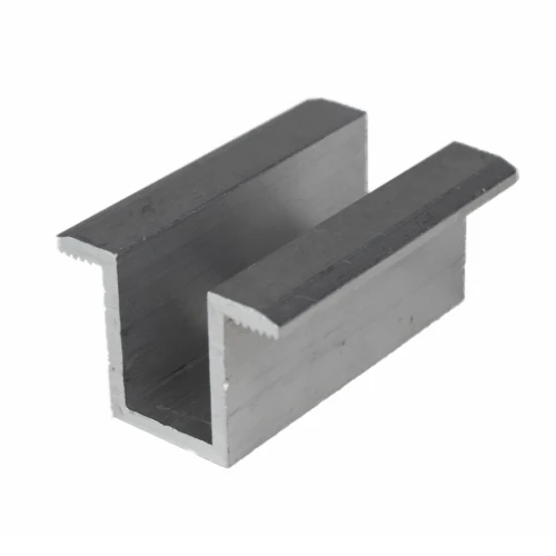 Pince centrale H24 aluminium 6060 trou M8 PV-04-01