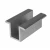 Pince centrale H24 aluminium 6060 trou M8 PV-04-01