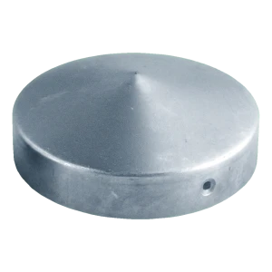 Capuchon de clôture rond pour poteau Ø 60 mm – acier galvanisé