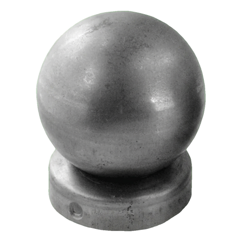 Hekwerkkapje van staal voor paal Ø 48 mm met sierbol Ø 60 mm 001-591 (1)