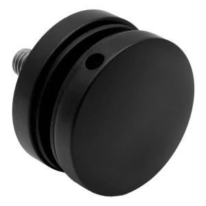 Support ponctuel pour verre 8-17,52 mm ø 50/8/M10x50 AISI 304 système plat noir