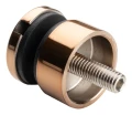 Fixation ponctuelle pour verre 6-12 mm fi 30/13/M8x40 AISI 304 système plat cuivre 000-481 (2)