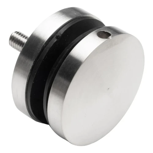 Puntbevestiging voor glas 8-17,52 mm fi 50/8/M8x45 AISI 304 vlak systeem satijn 000-477 (1)