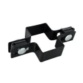 Collier intermédiaire pour panneaux de clôture 40x60 noir GPV-700-02 (1)