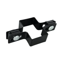 Collier intermédiaire pour panneaux de clôture 60x40 noir