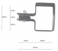 Collier de fin pour panneaux de clôture 40x60 anthracite graphite GPV-700-11 (3)