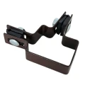 Collier d'angle pour panneaux de clôture 40x60 mm marron GPV-700-10 (1)