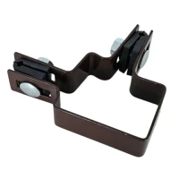 Collier d'angle pour panneaux de clôture 60x40 bronze