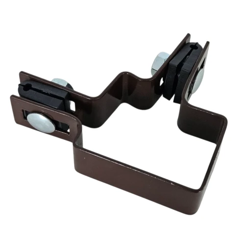 Collier d'angle pour panneaux de clôture 40x60 mm marron GPV-700-10 (1)