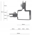 Collier d’angle pour panneaux de clôture 40x60 vert GPV-700-08 (3)