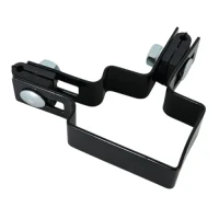 Collier pour panneaux de clôture d'angle 60x40 noir