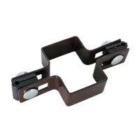 Collier intermédiaire pour panneaux de clôture 60x40 bronze