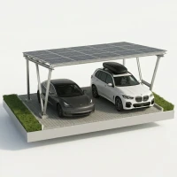 Carport Fotovoltaïsch VICA voor 2 voertuigen SOLO Zonne-overkapping