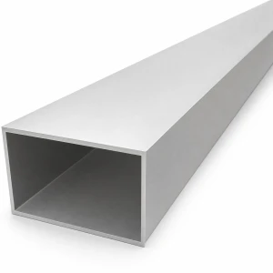 Tube aluminium rectangulaire 50×80×2 mm – profil fermé EN AW-6060, L=2000 mm